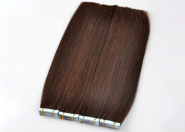 Double Weft Tape In Human Hair Extensions , European Tape In Hair Extensions supplier