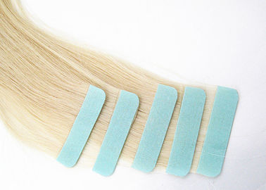 Glossy Blonde Tape In Hair Extensions High Durability No Split Easy To Wear supplier