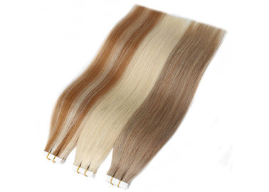 Healthy Tape In Colored Hair Extensions 8A Grade 8" - 24" Without Knots Or Louse supplier