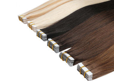 Healthy Tape In Colored Hair Extensions 8A Grade 8" - 24" Without Knots Or Louse supplier