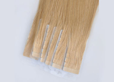 Cuticle Aligned Tape In Human Hair Extensions 130% Density 8" - 24" Length supplier