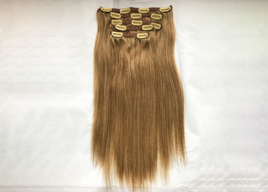 Glossy 26" Clip In Hair Extensions Malaysia Without Synthetic Hair Or Animal Hair supplier