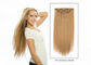 Unprocessed Gold Clip In Hair Extensions 220g Smooth Double Drawn 7A Grade supplier