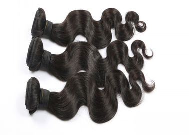 Smooth Feeling Long Brazilian Hair Weave , Unprocessed Hair Bundles With Closure supplier