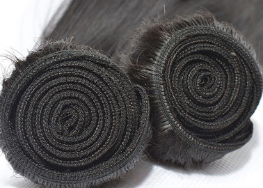 No Bad Smell Peruvian Straight Hair Weave 100% Unprocessed Black With A Little Brown supplier