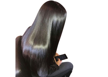 Soft Black Brazilian Hair Weave , No Tangling Brazilian Virgin Remy Human Hair supplier