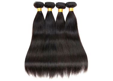 Soft Black Brazilian Hair Weave , No Tangling Brazilian Virgin Remy Human Hair supplier