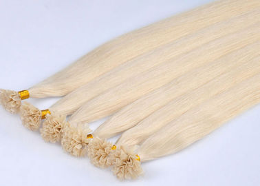 Glossy Pre Bonded V Tip Hair Extensions Double Drawn 100% Unprocessed Comb Easily supplier