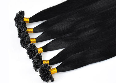 Glossy Pre Bonded V Tip Hair Extensions Double Drawn 100% Unprocessed Comb Easily supplier