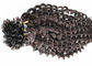 Resilient Pre Bonded Curly Human Hair Extensions Can Be Straightened 8 - 40 Inch supplier