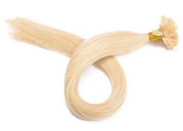 Double Drawn Pre Bonded Hair Extensions , Pre Bonded Indian Hair Extensions For Black Women supplier