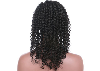 Natural Color Kinky Curly Human Hair Full Lace Wigs Without Shedding Or Tangling supplier