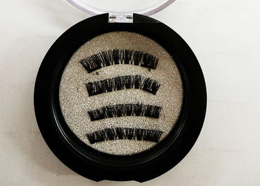 Synthetic Double Magnetic Eyelashes Handmade High Standard Natural Long supplier