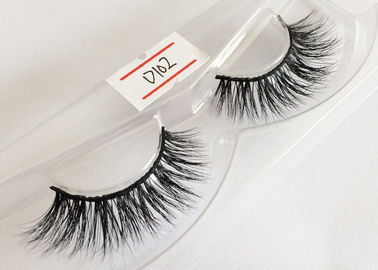 Real 3D Mink Long Lasting False Eyelashes Lightweight With Custom Eyelash Box supplier