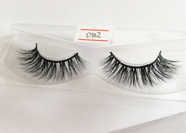 Real 3D Mink Long Lasting False Eyelashes Lightweight With Custom Eyelash Box supplier