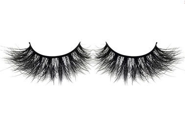 Long Lasting Invisible Band Eyelashes , Black Natural Looking False Eyelashes supplier