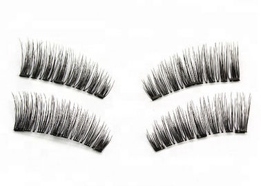 Beautiful False Eyelashes 6D Magnetic Lashes Double Magnet Fake Eye Lashes supplier