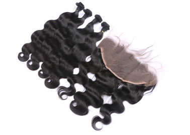 Body Wave 13x6 Full Lace Frontal Closure Good Feeling Resilient With 4 Bundles supplier