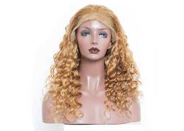 9A Long Curly Human Hair Lace Front Wigs Healthy Can Be Dyed Any Color And Ironed supplier